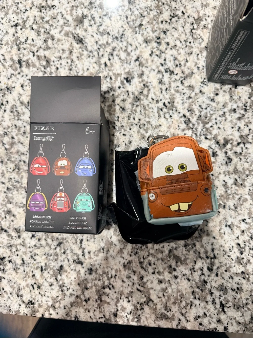 Loungefly Cars Mater Brown Cream Key & Card Holder Keychain
